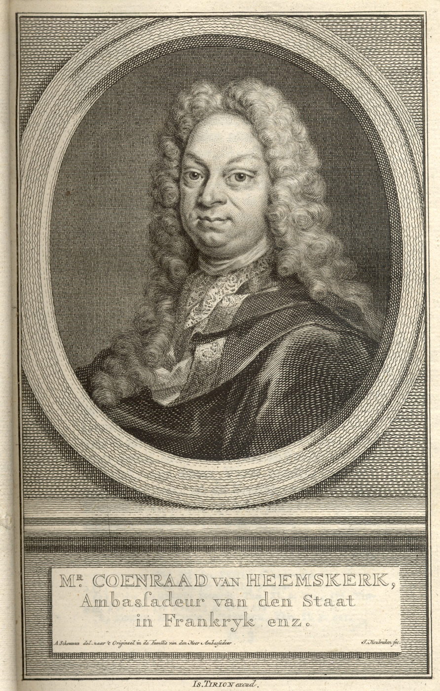 Coenraad van Heemskerk, ambassadeur van de Republiek in Frankrijk, 1698