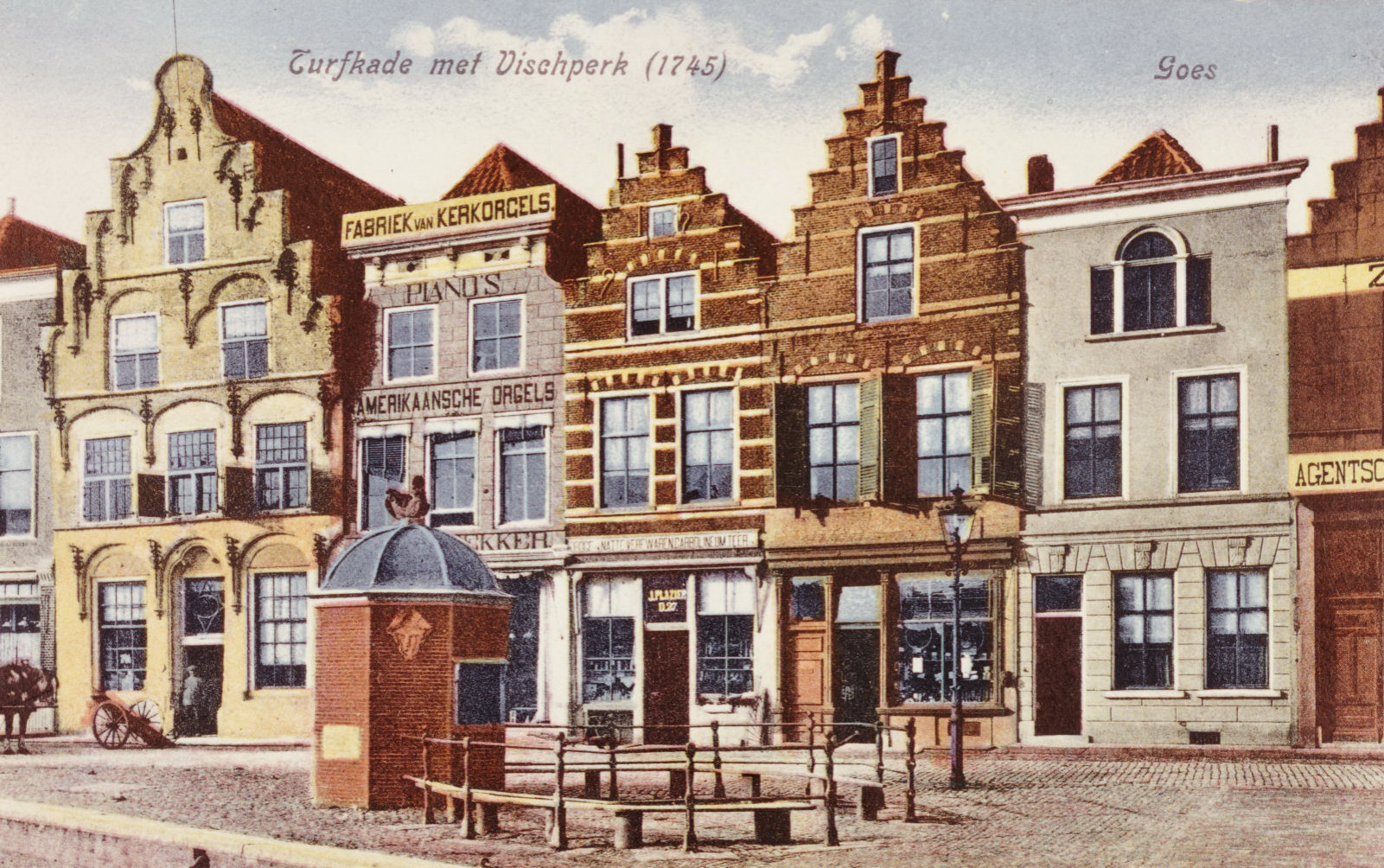 Het Visperk op de Turgkade, ca. 1920. 